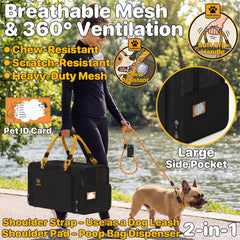 PAWZIDEA durable foldable frame supports secure travel and easy storage.