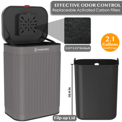 PAWZIDEA lid with activated carbon for odor control in outdoor pet waste