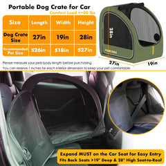 PAWZIDEA crate with three doors for easy access from sides