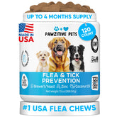 Pawzitive Pets chewable protection chews in a bottle for easy daily use.