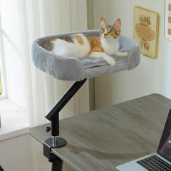 PAWZ Road cat desk bed with attachment for space-saving lounging