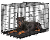 PayLessHere 42-inch crate front view with dual doors for easy access and ventilation