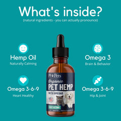 PB Pets Hemp Oil dropper for easy direct administration
