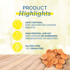 PCI Chicken Nibbles raw-dehydrated chicken closeup highlighting quality