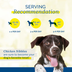 PCI Chicken Nibbles training-reward shot demonstrates convenient bite size