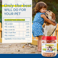 PCI Pet Center chicken breast tenders served for dogs of all sizes, easy to portion.