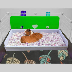 pcprbfk disposable bedding and hay fit inside for comfortable grooming and nesting.