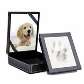 PCS Paw Print Kit box cover, a sleek memorial keepsake for dogs and cats.