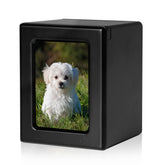 PCS PET CREMATORY SUPPLIES wooden dog urn with photo frame preserves cherished memories.
