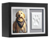 Pearhead pet memory box in solid black wood for lasting keepsakes.