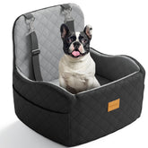 PEATCEC dog car seat with soft plush surface for comfy rides.