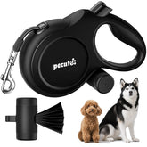 Pecute 26ft retractable dog leash with anti-slip grip for comfortable control on walks.