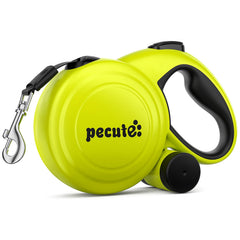 Pecute 32ft retractable leash with reflective strips for safe night walks