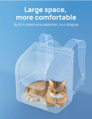 Pecute Cat Backpack Bubble side ventilation highlights breathable mesh for airflow on hikes.