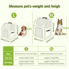 Pecute cat backpack multi-entry-access for easy loading and unloading.