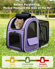 Pecute Cat Backpack Waterproof Oxford Cloth protects gear outdoors