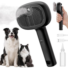 Pecute Cat Steam Brush main use demonstration for gentle grooming and shine