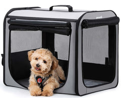 Pecute dog car carrier with spacious interior for dogs under 15 kg.