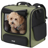 Pecute Spacious Cat Carrier interior space offers room for cats or small dogs.