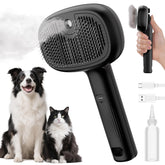 Pecute Steam Cat Brush front view helps soften knots for smoother fur