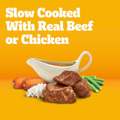 Pedigree Choice Cuts In Gravy served in a dog bowl for simple meals