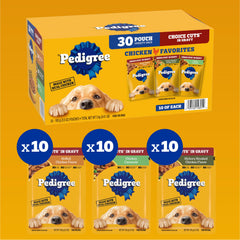 Pedigree Choice Cuts In Gravy variety pack with assorted flavors for daily meals.