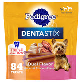 Pedigree Dentastix small dog bacon-chicken bag pack for daily dental care