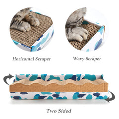 Peekab cat-scratcher-cardboard-durable — high-density board protects furniture.