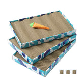 PEEKAB cat scratcher cardboard side A shows two-sided design for longer life.