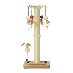 Peekab cat scratching post 27 inches for durable indoor use, showcasing sturdy construction.