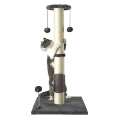 PEEKAB 32-inch sisal scratching post for durable indoor scratching
