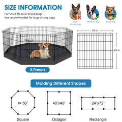 Peekaboo dog pen bottom pad inside keeps paws dry during playtime.