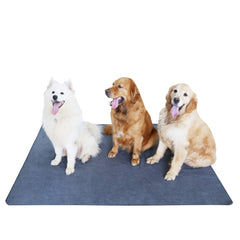 Peepeego non-slip dog pad top layer provides a soft paw-friendly surface.