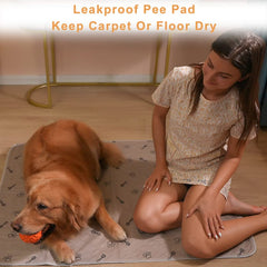 Peepeego pad in a puppy playpen setup for training
