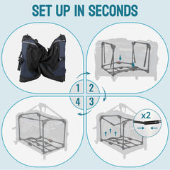 PEGIC breathable mesh panels ensure airflow and visibility for pets.