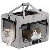 PEGIC Extra Large Cat Carrier in setup mode for quick travel