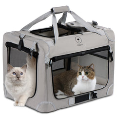 PEGIC Extra Large Cat Carrier in setup mode for quick travel