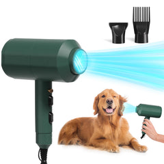 Pehum dog and cat hair dryer front view shows compact design for easy home grooming.