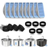PEKTACO cat water fountain filter replacement keeps water fresh and clean