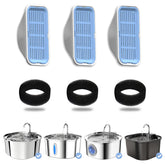 PEKTACO cat fountain filter-3-pack with multi-layer filtration for clean water.