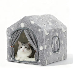 Pelemee indoor dog house frame providing stable shelter for small pets