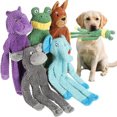 PELTEFLU dog squeak toy bone designed for durable teething sessions.