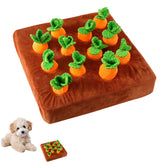 Penitue Carrot Dog Toy Snuffle Mat for small dogs encourages scenting and interactive play.