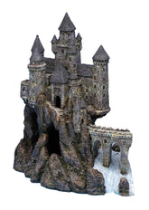 Penn-Plax Age of Magic Wizardβs Castle Part A front view, a whimsical centerpiece for aquariums