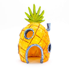 Penn-Plax Krusty Krab Resin Figurine bright centerpiece with hiding spots for small fish.