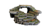 Penn-Plax Reptology Shale Scape rugged step ledge and cave hideout for climbing and basking.
