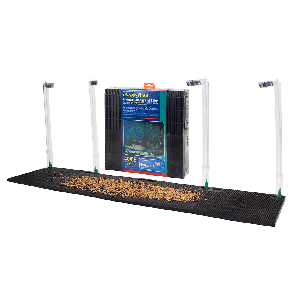 Penn-Plax undergravel filter plates for 40-55 gallon tanks provide hidden filtration