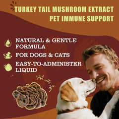 Penoran Turkey Tail Drops dropper showing precise measurement for accurate dosing
