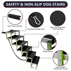 PENSUN stairs with reflective strips improve visibility for nighttime trips.