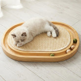 Peoviue Sisal Cat Scratcher Ball Track: engaging scratching and playful motion for indoor activity.